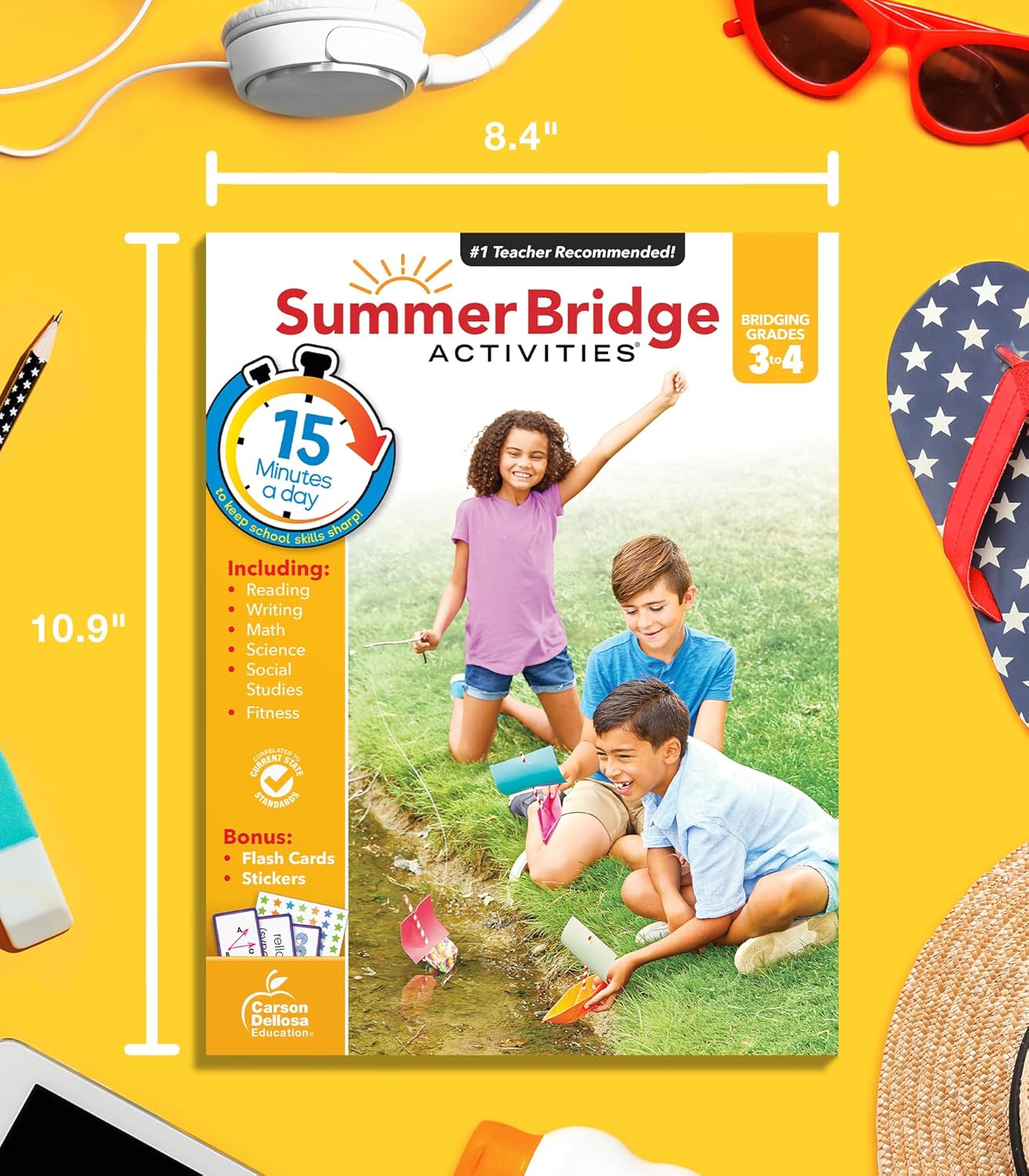 Summer Bridge Activities Workbook Grade 3-4 Paperback