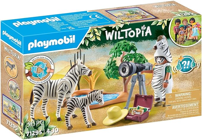 Playmobil Wiltopia - Animal Photographer With Zebras