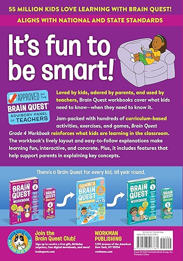 Brain Quest Workbook: 4th Grade Revised Ed.