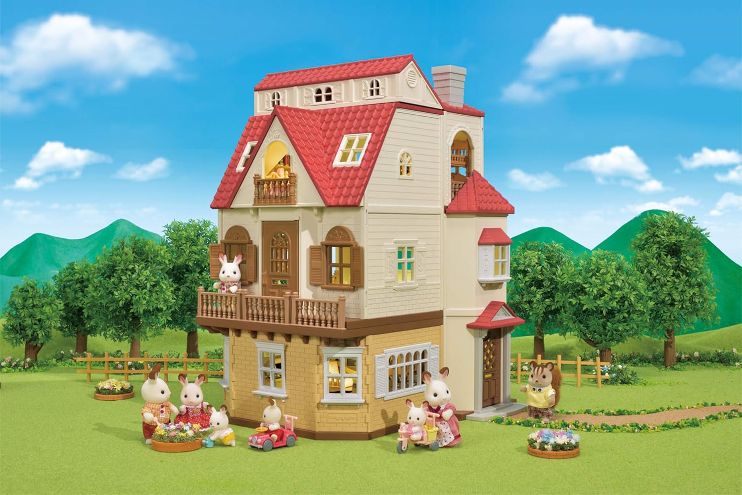 Calico Critters Red Roof Grand Mansion