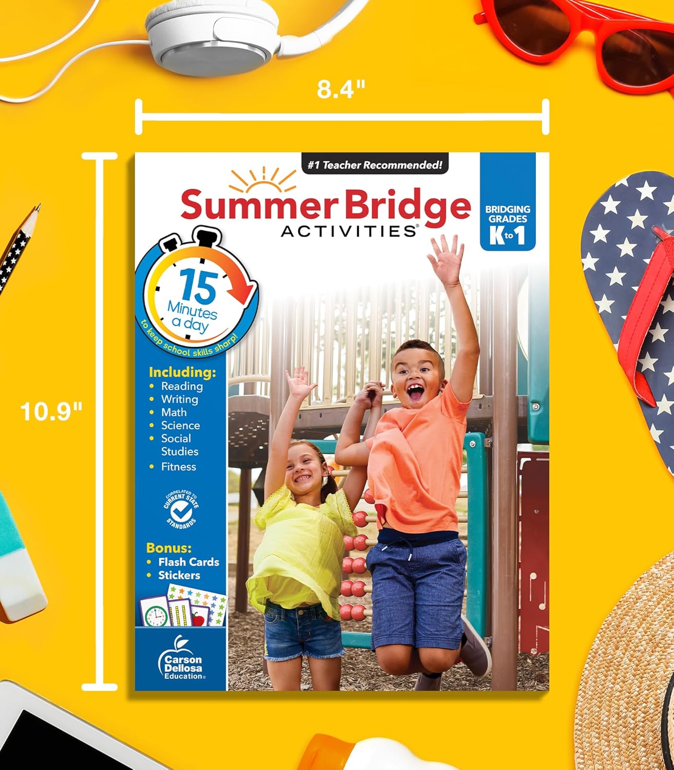 Summer Bridge Activities Workbook Grade K-1 Paperback