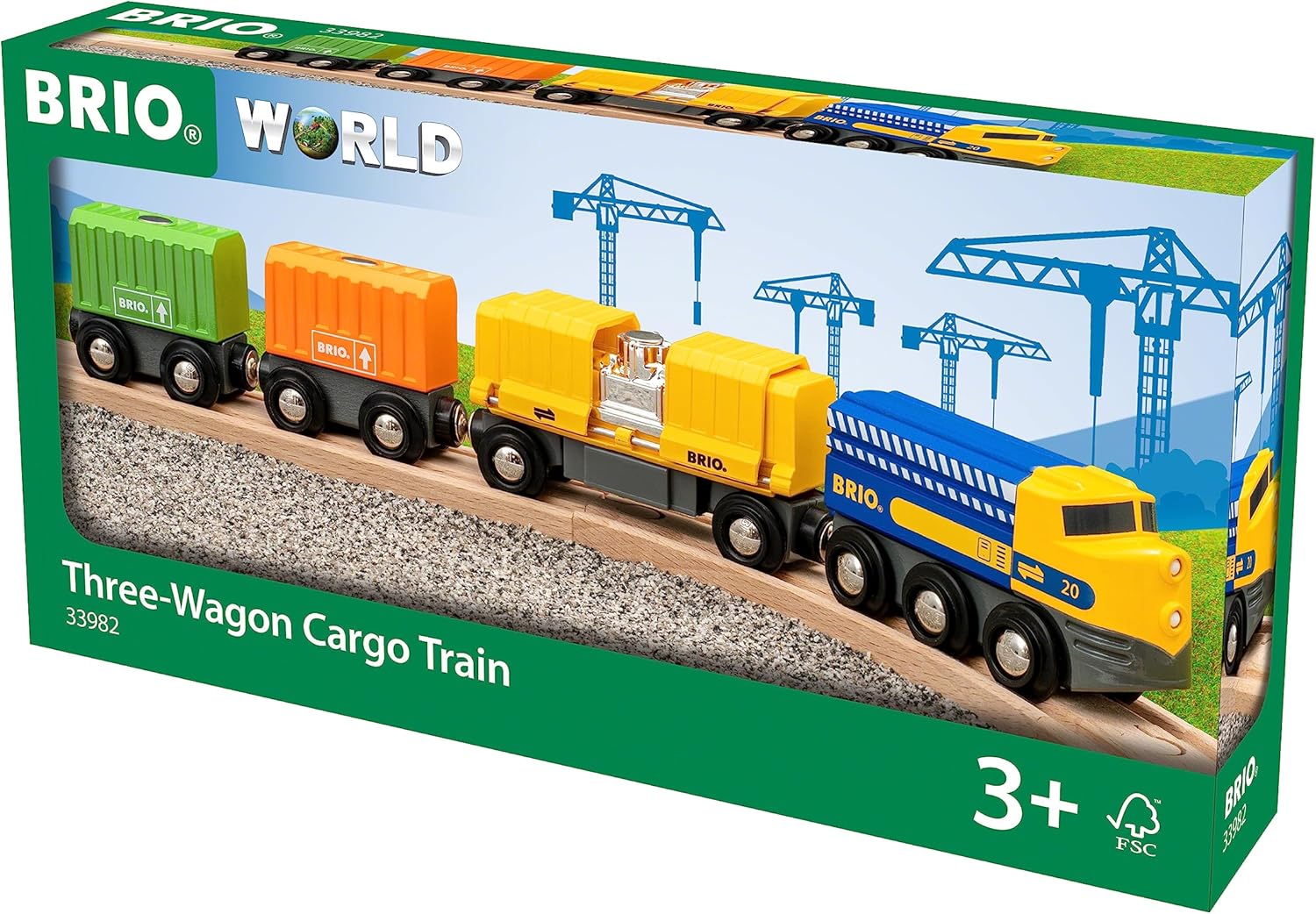 Brio Three Wagon Cargo Train