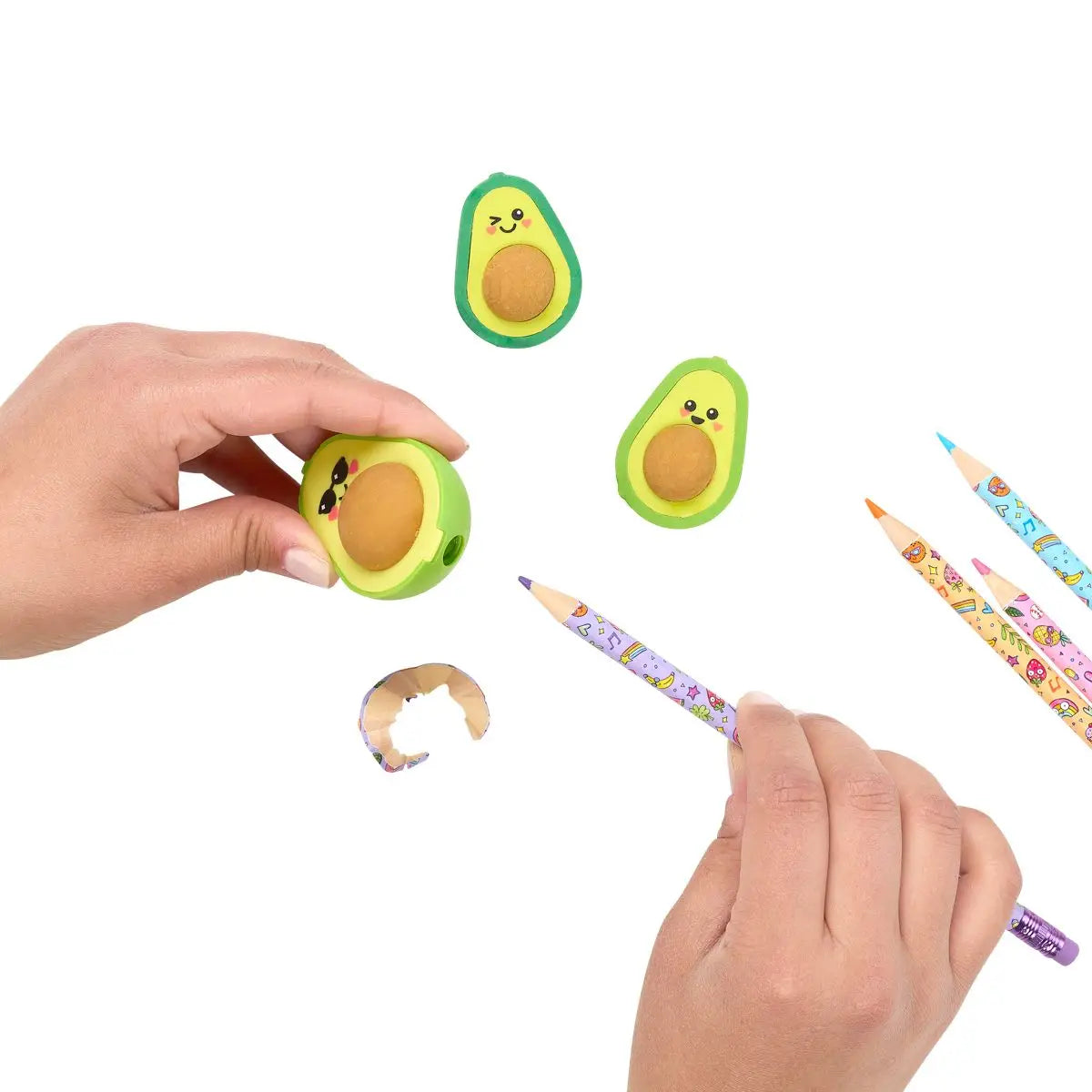 Avocado Love Eraser and Sharpener - Set of 3