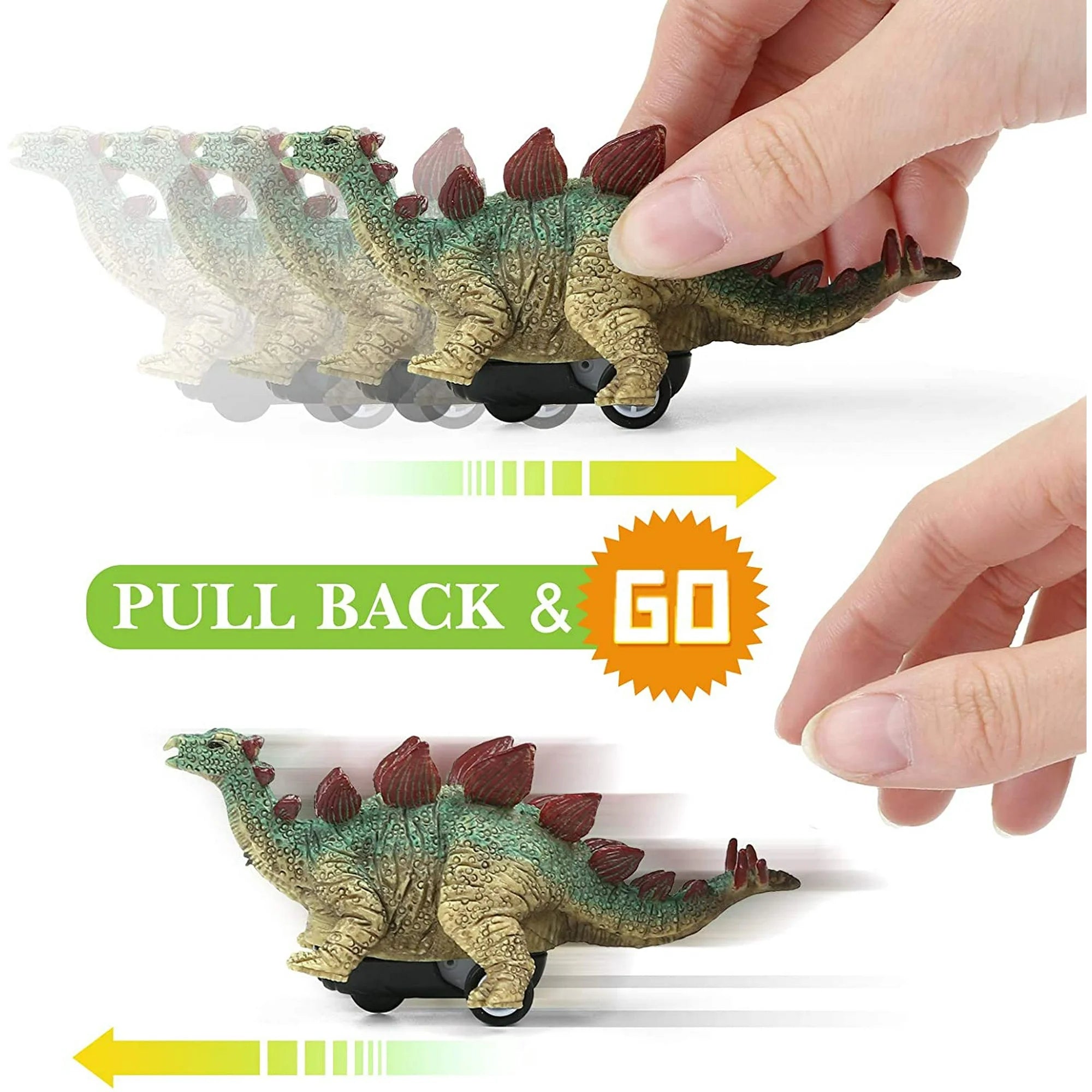 Dinosaur Pull Back Car in Jumbo Egg