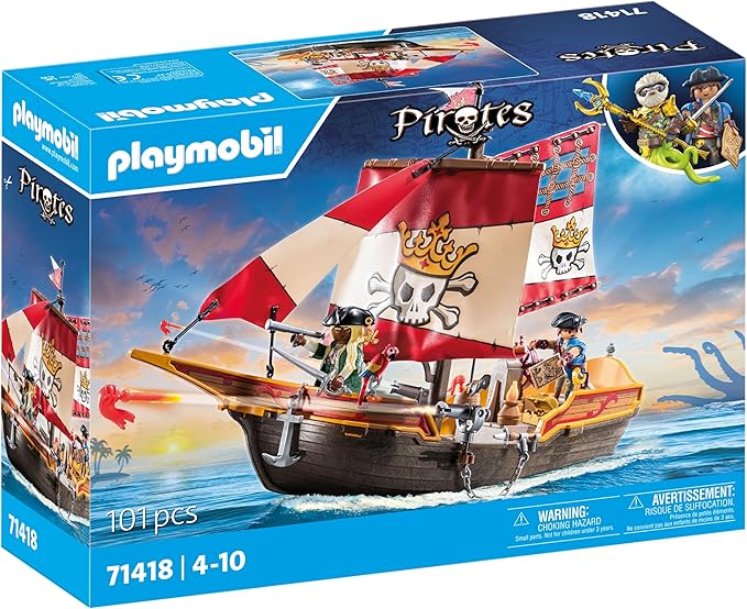 PLAYMOBIL PIRATES - PIRATE SHIP 71418