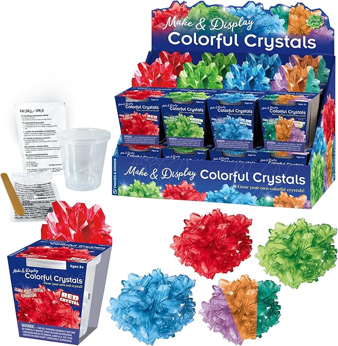 Make & Display Colorful Crystals