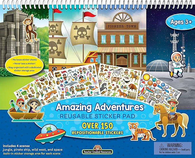 Amazing Adventures Reusable Sticker Pad