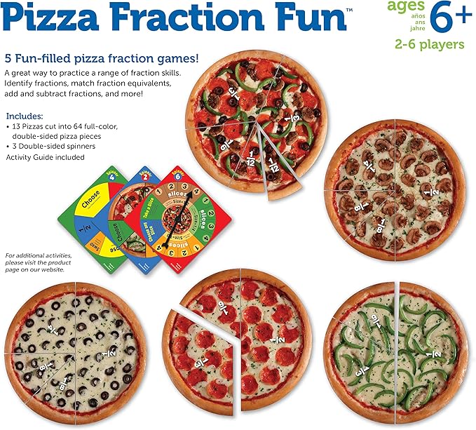 Learning Resources Pizza Fraction Fun Game