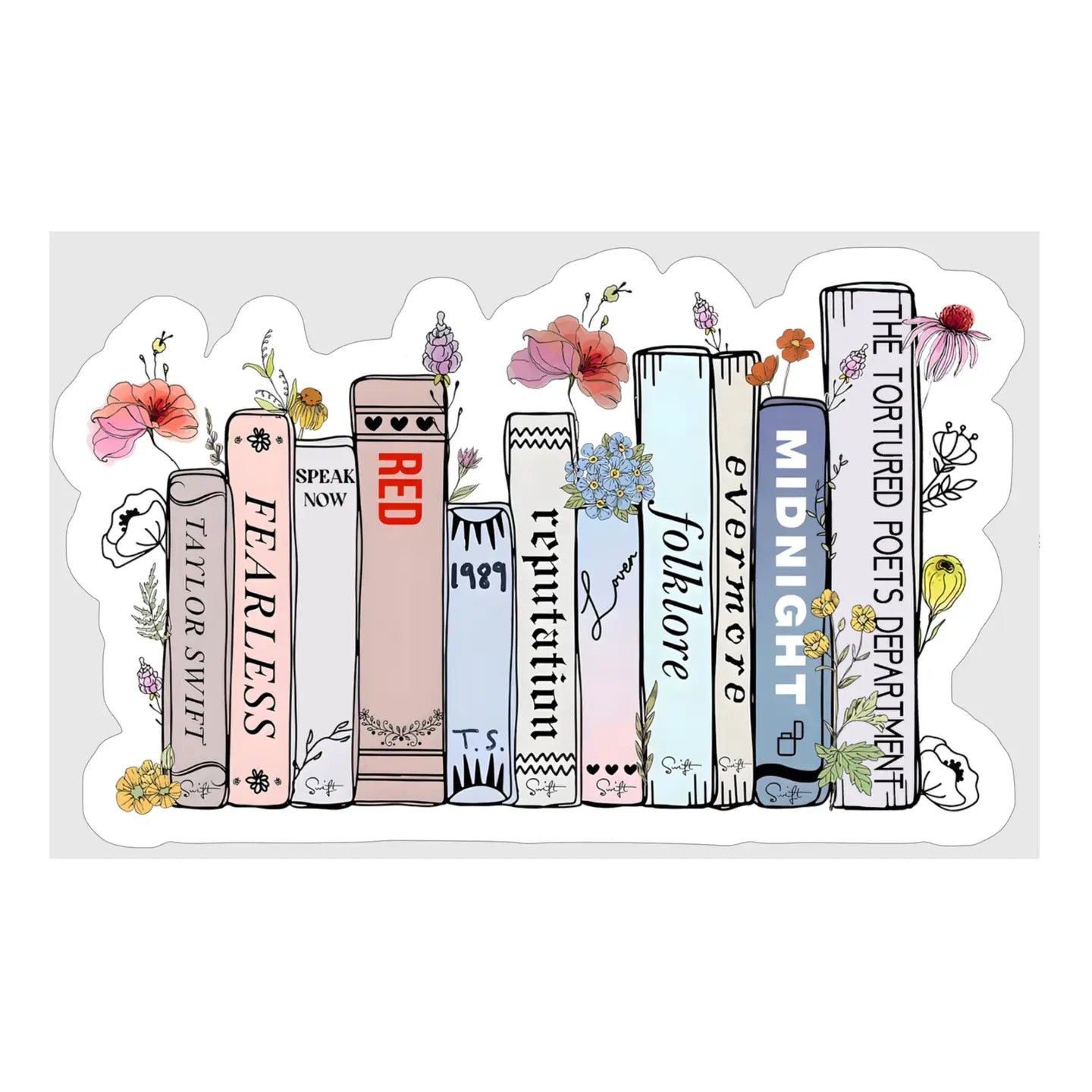 Taylor Swift Eras Book Sticker