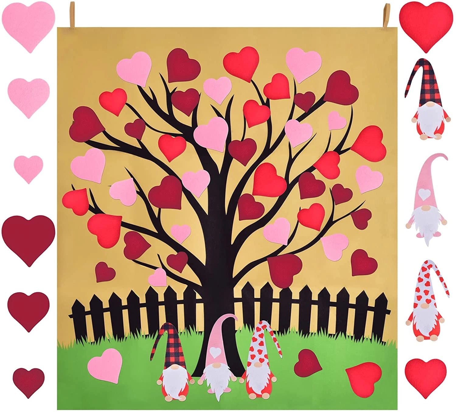 Valentine's Day Decor DIY Felt Tree