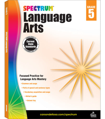 Spectrum Language Arts Workbook Grade 5 Paperback