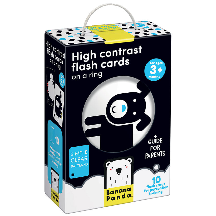 High Contrast Flashcards on a Ring for Ages 3 months+