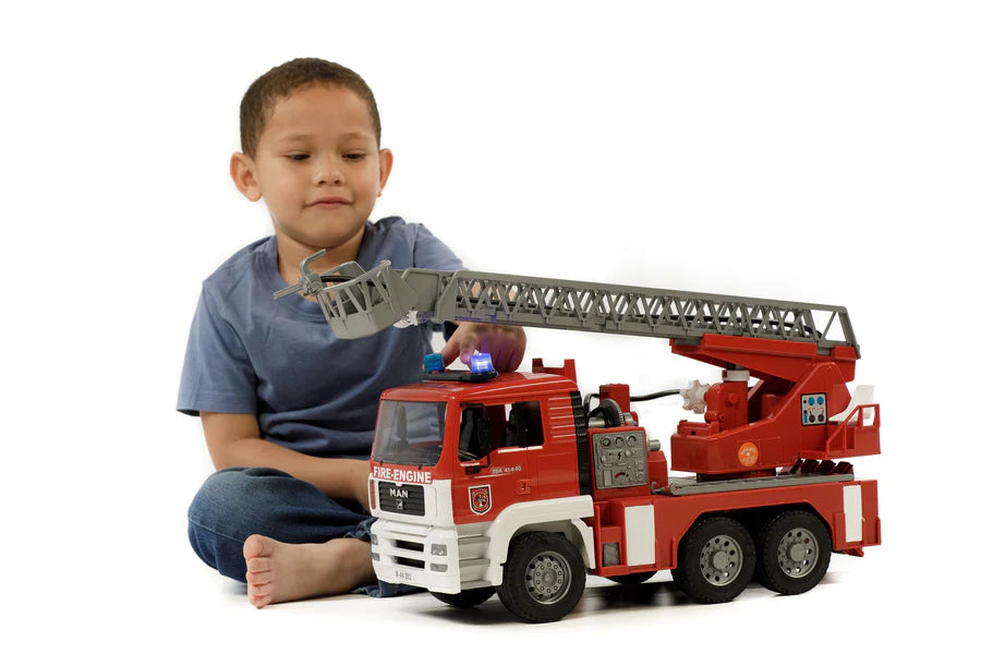 Bruder Man TGA Fire Engine with Ladder, Water Pump, Lights & Sound