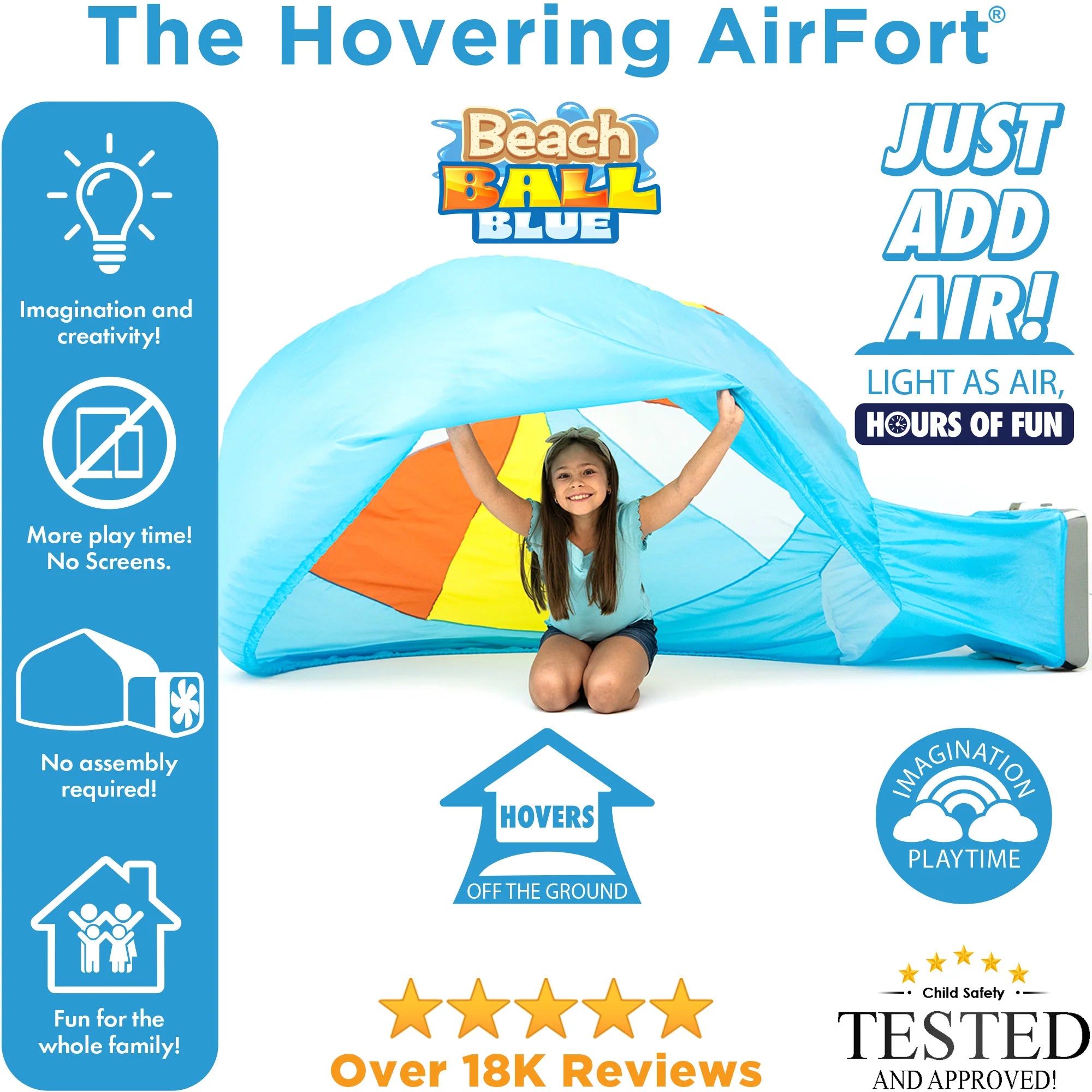 AirFort - Beach Ball Blue Air Fort