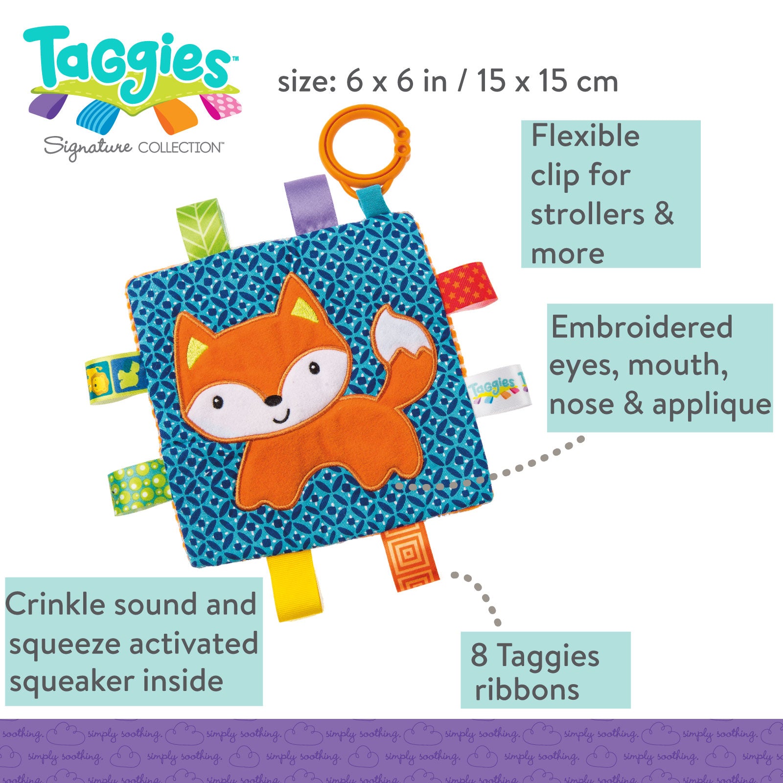 Taggies Crinkle Me Fox