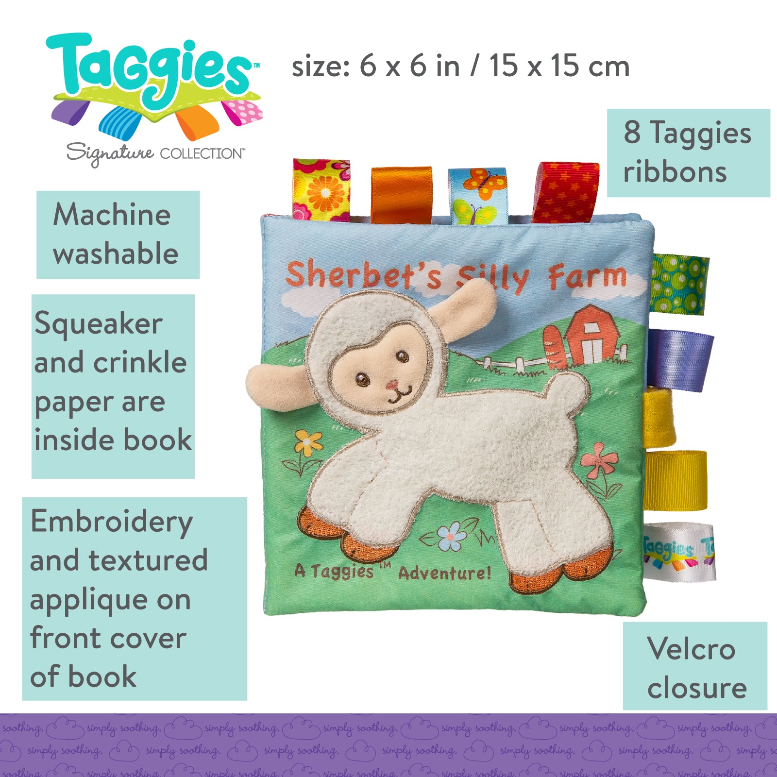 Taggies Sherbet Lamb Soft Book