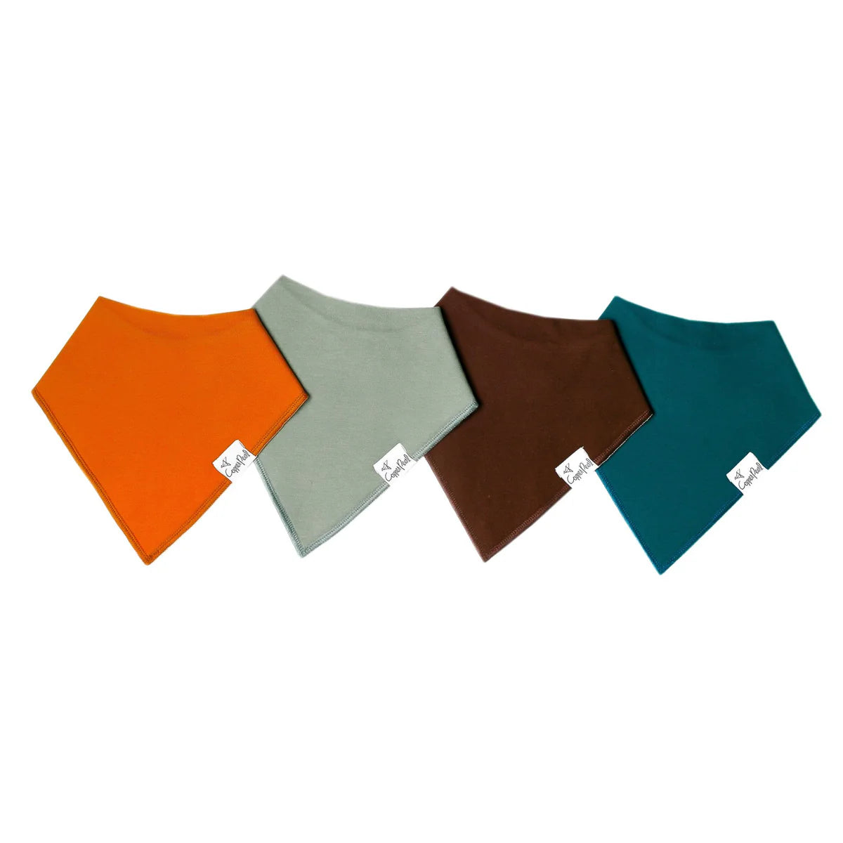 Copper Pearl Blaze Set of 4 Bandana Bibs