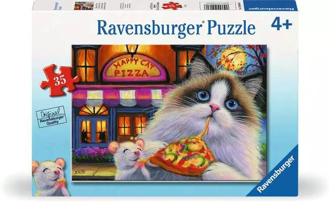 Ravensburger Happy Cat Pizza 35 Piece Puzzle