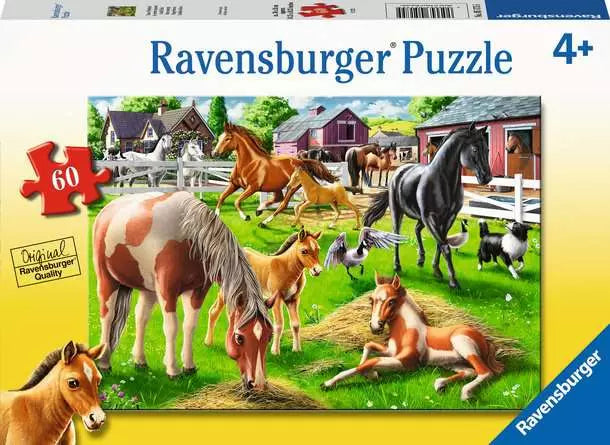 Ravensburger Happy Horses 60 Piece Puzzle