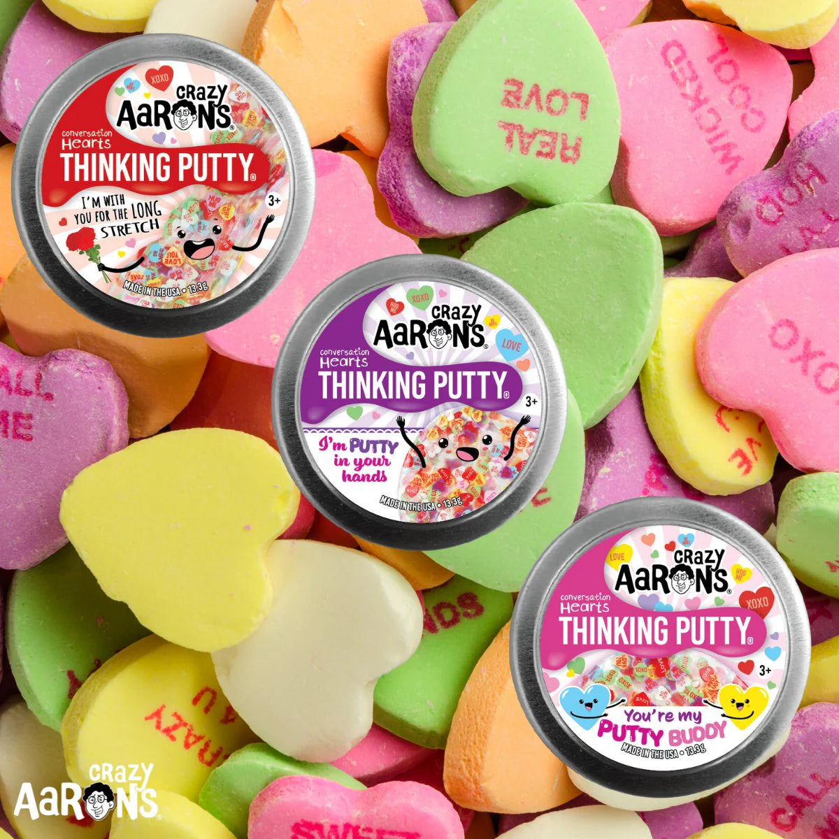 Crazy Aaron's - Valentine's Day Conversation Heart Mini Tin