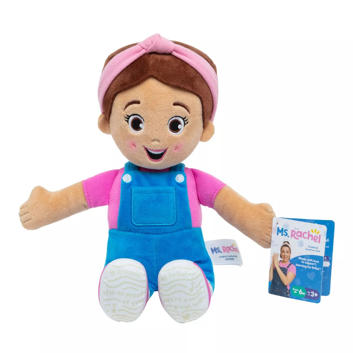 Ms. Rachel Cuddle & Comfort Doll, 11” Premium Plush Baby Toy