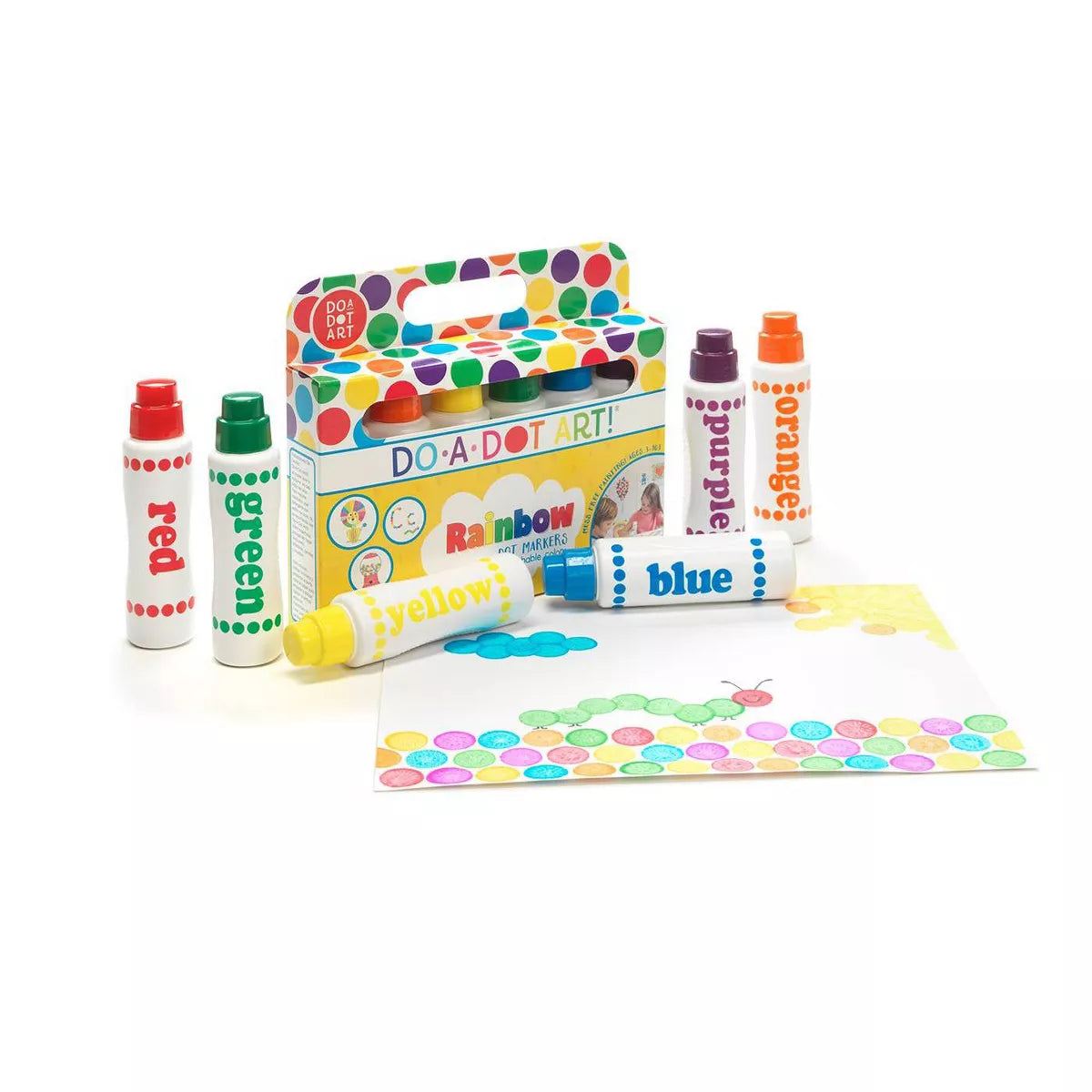 Do-A-Dot Art Rainbow Markers, 6 Pack