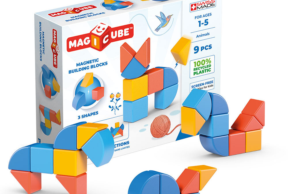 Geomag Magicube Shapes Recycled Animals 9 pcs