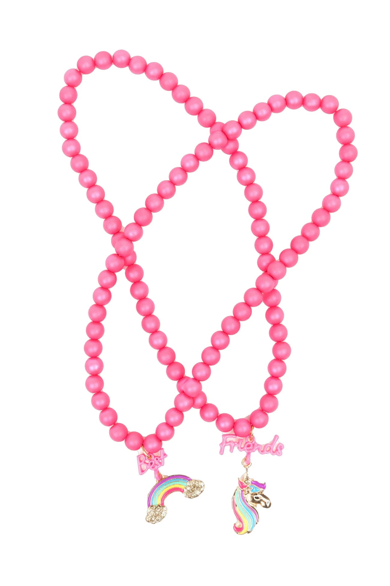 Best Friends Rainbow Unicorn Necklace Set