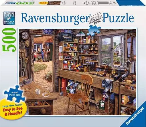 Ravensburger Dad's Shed 500 Piece Large Format Puzzle