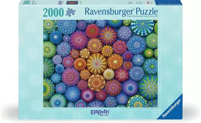 Ravensburger Radiating Rainbow Mandalas 2000 Piece Puzzle