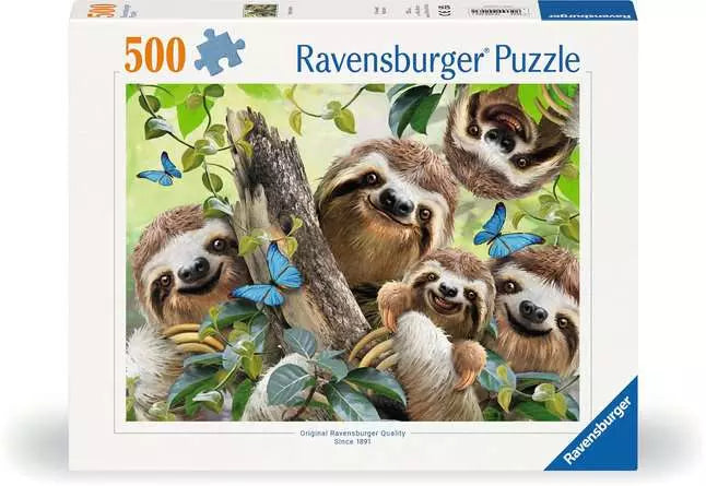 Ravensburger Sloth Selfie 500 Piece Puzzle