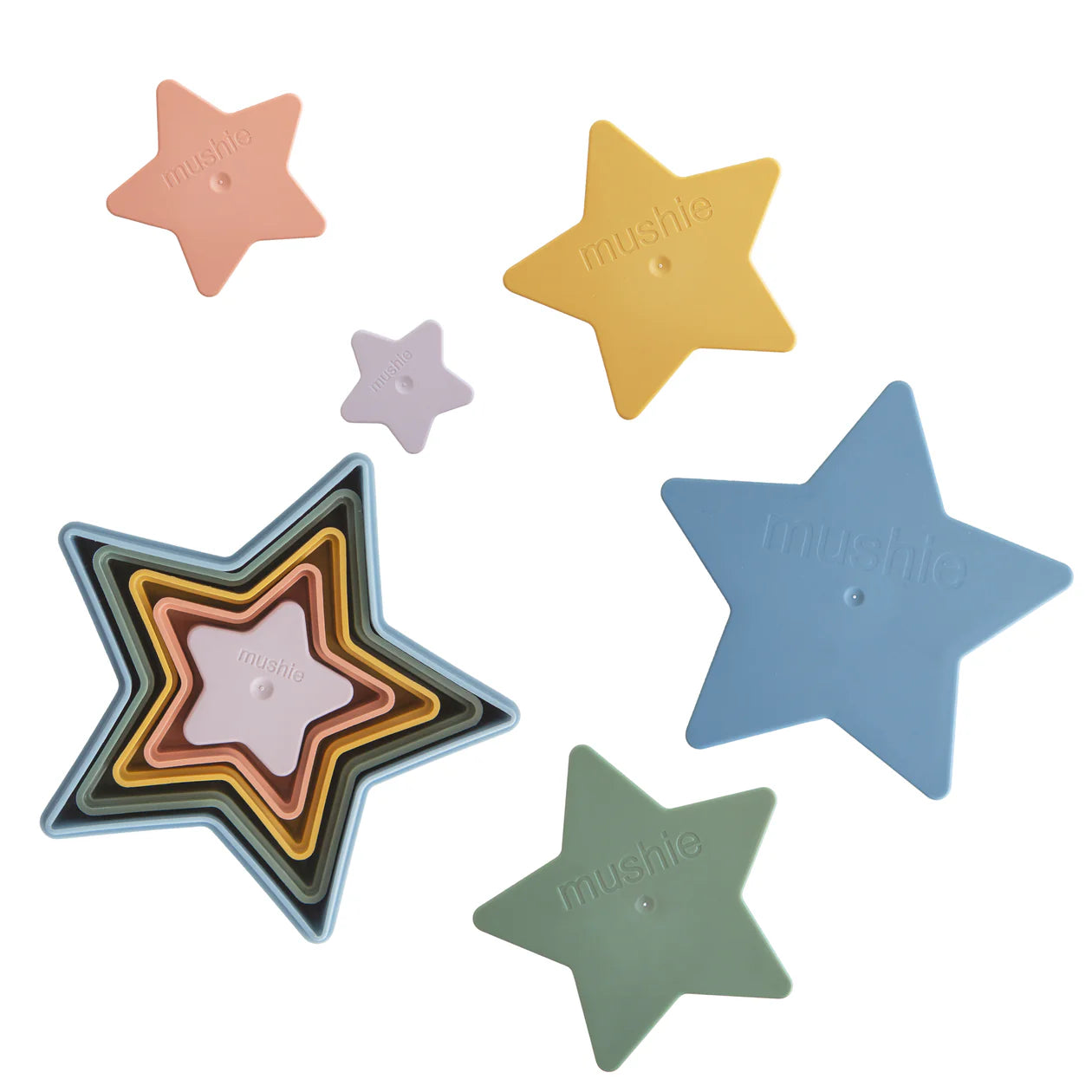 Mushie Nesting Stars Toy