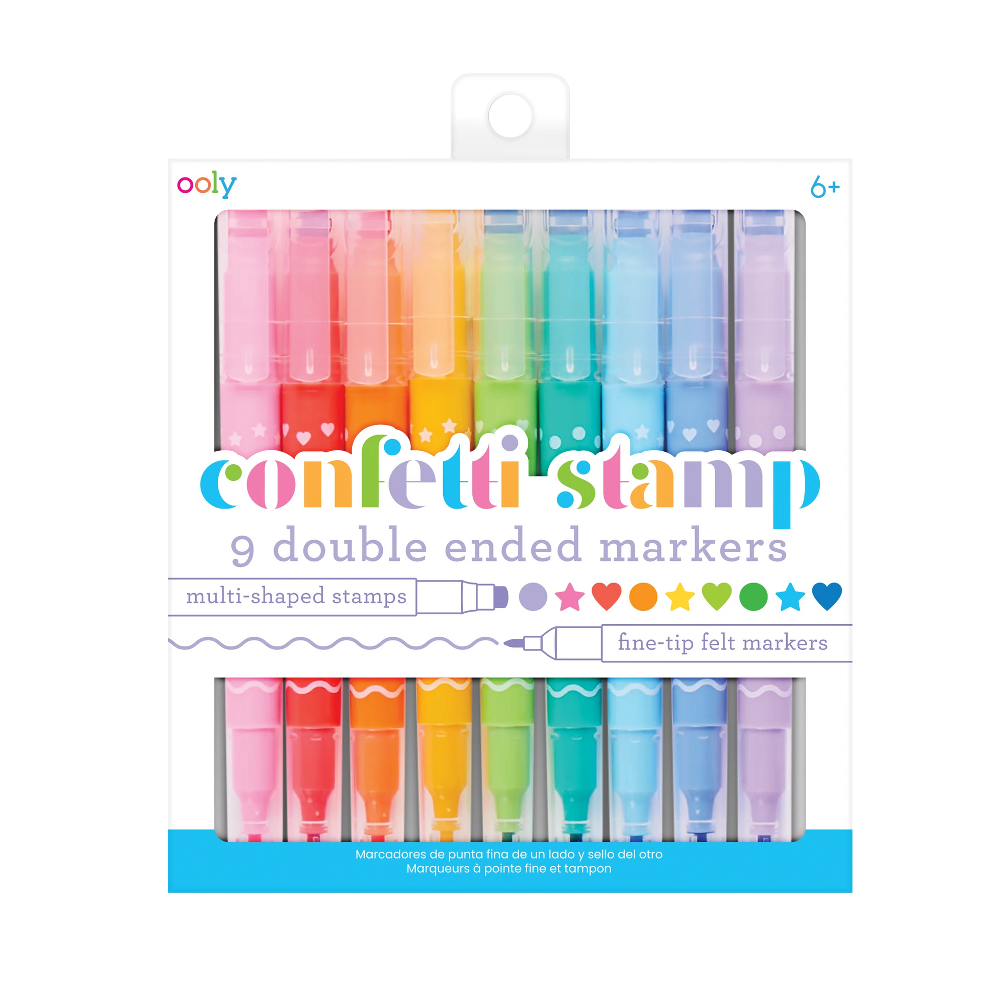 Confetti Stamp Double Ended Markers