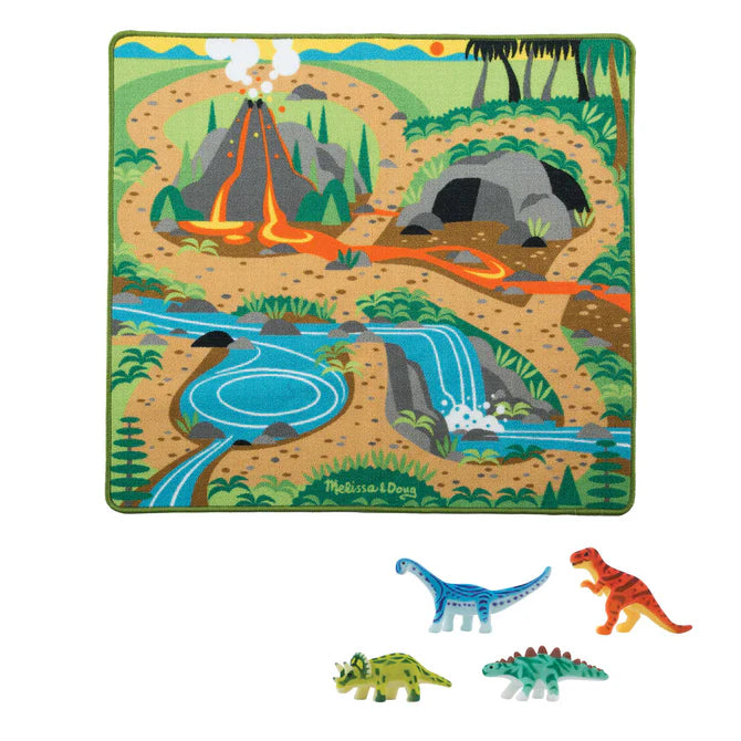 Melissa & Doug Prehistoric Playground Dinosaur Rug