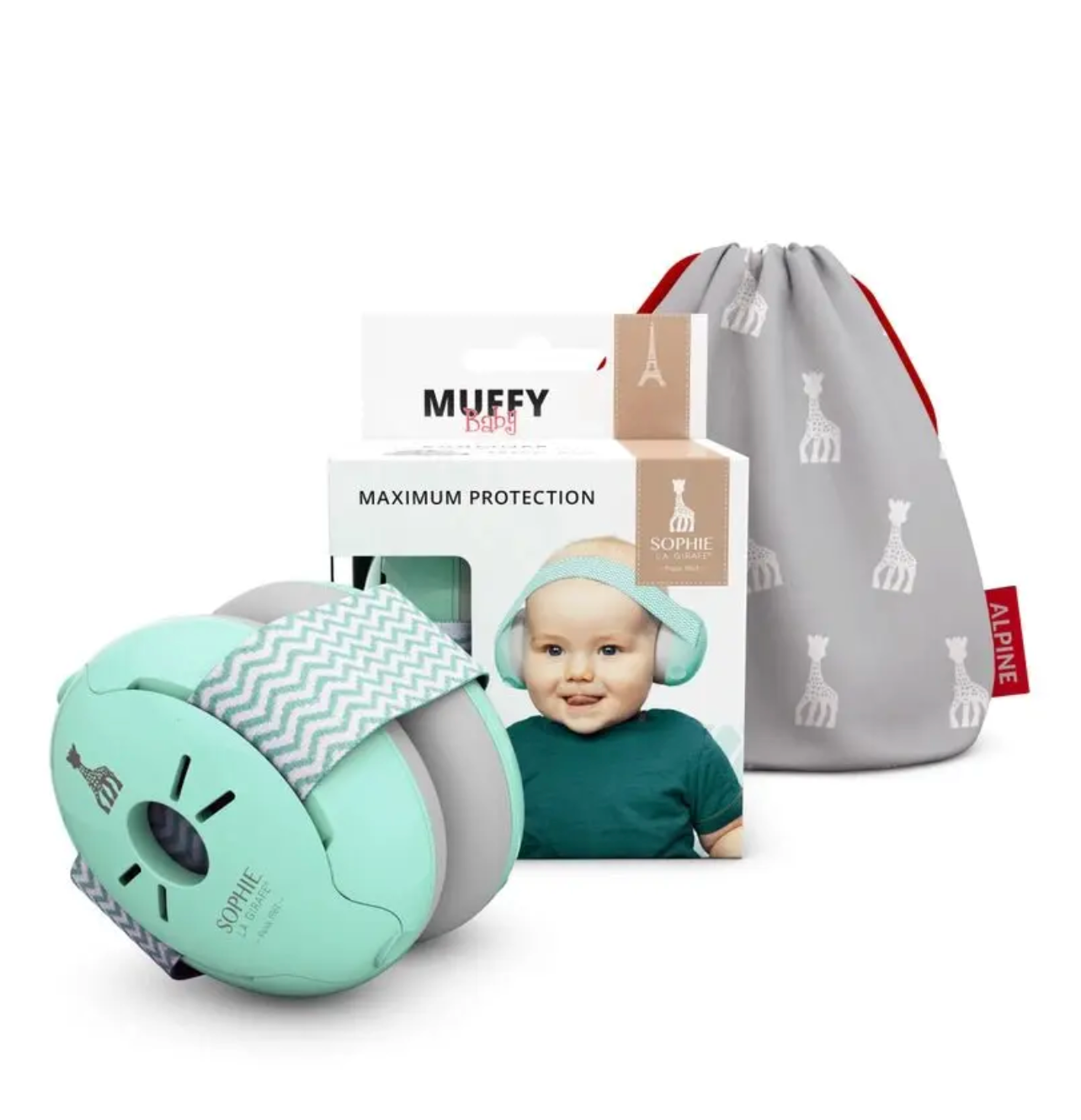 Alpine Muffy BABY - Sophie la girafe earmuff