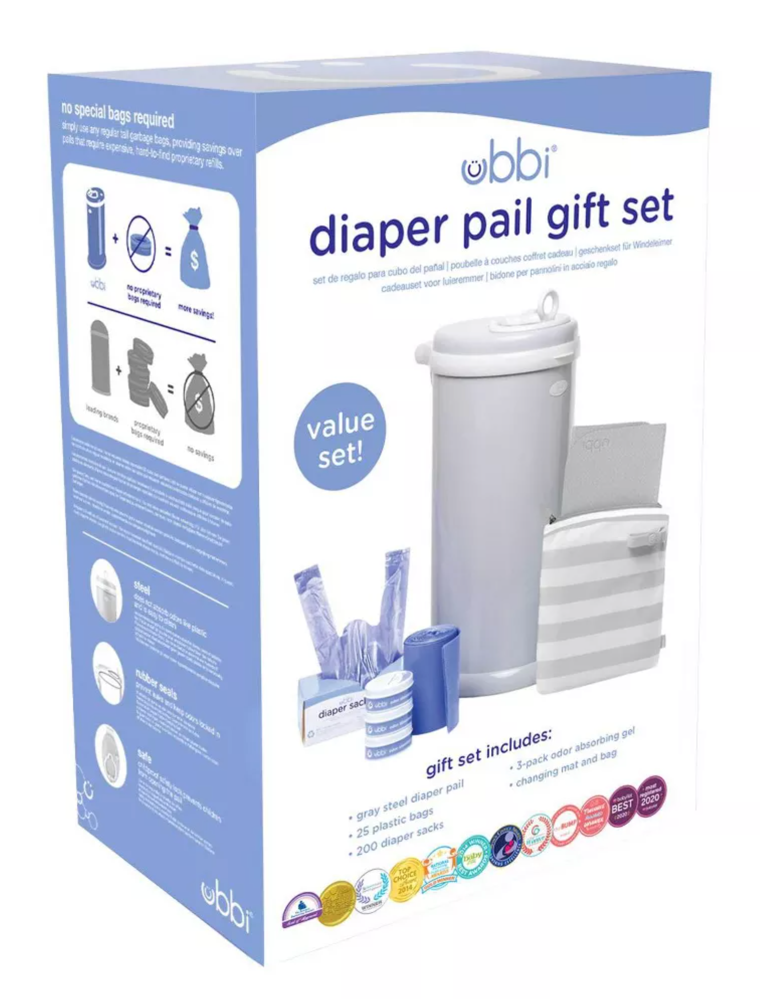 Ubbi Diaper Pail Gift Set