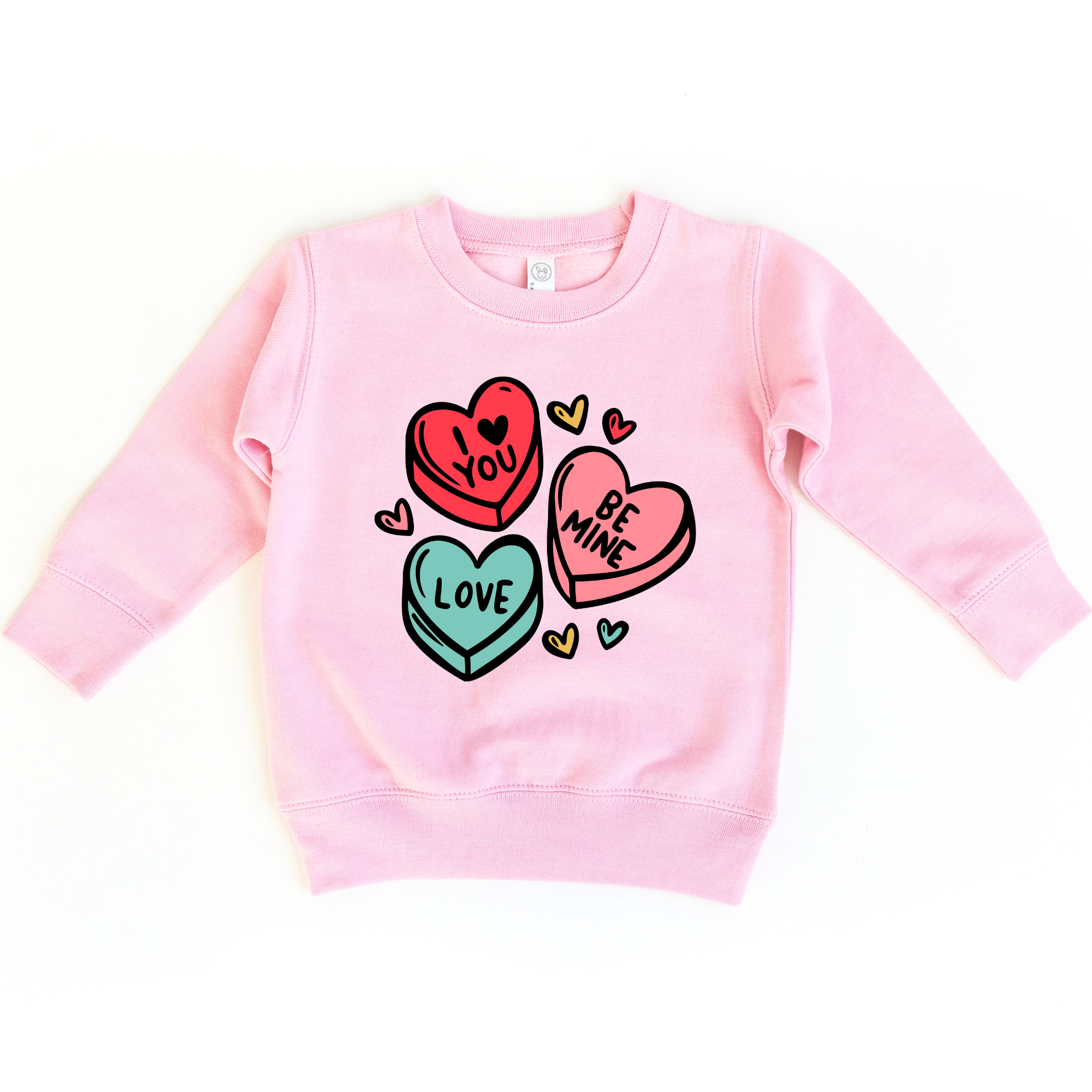 Candy Hearts Valentines Day Toddler Sweatshirt