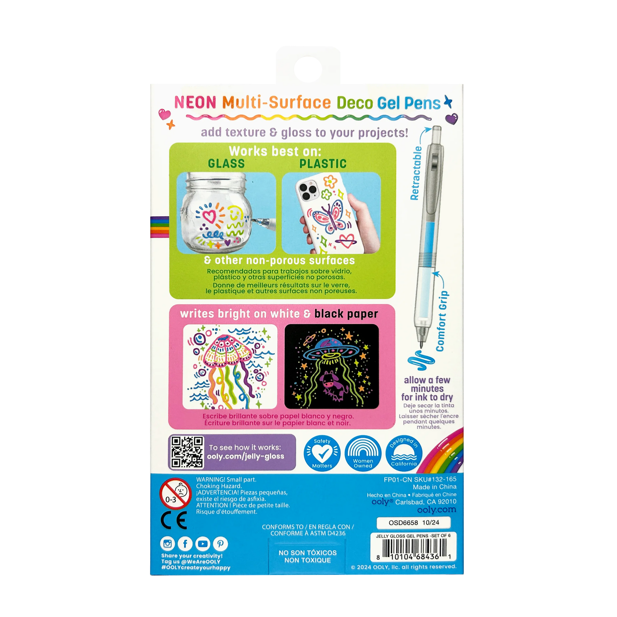 Jelly Gloss Neon Multi-Surface Deco Gel Pens