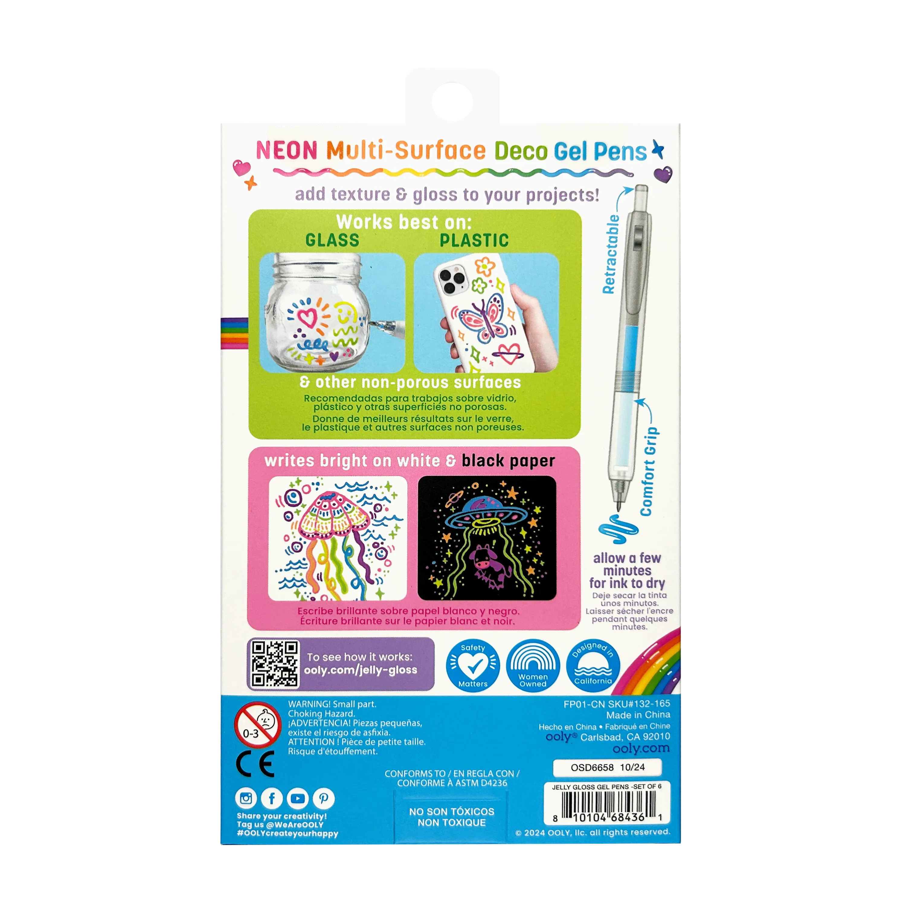 Jelly Gloss Neon Multi-Surface Deco Gel Pens