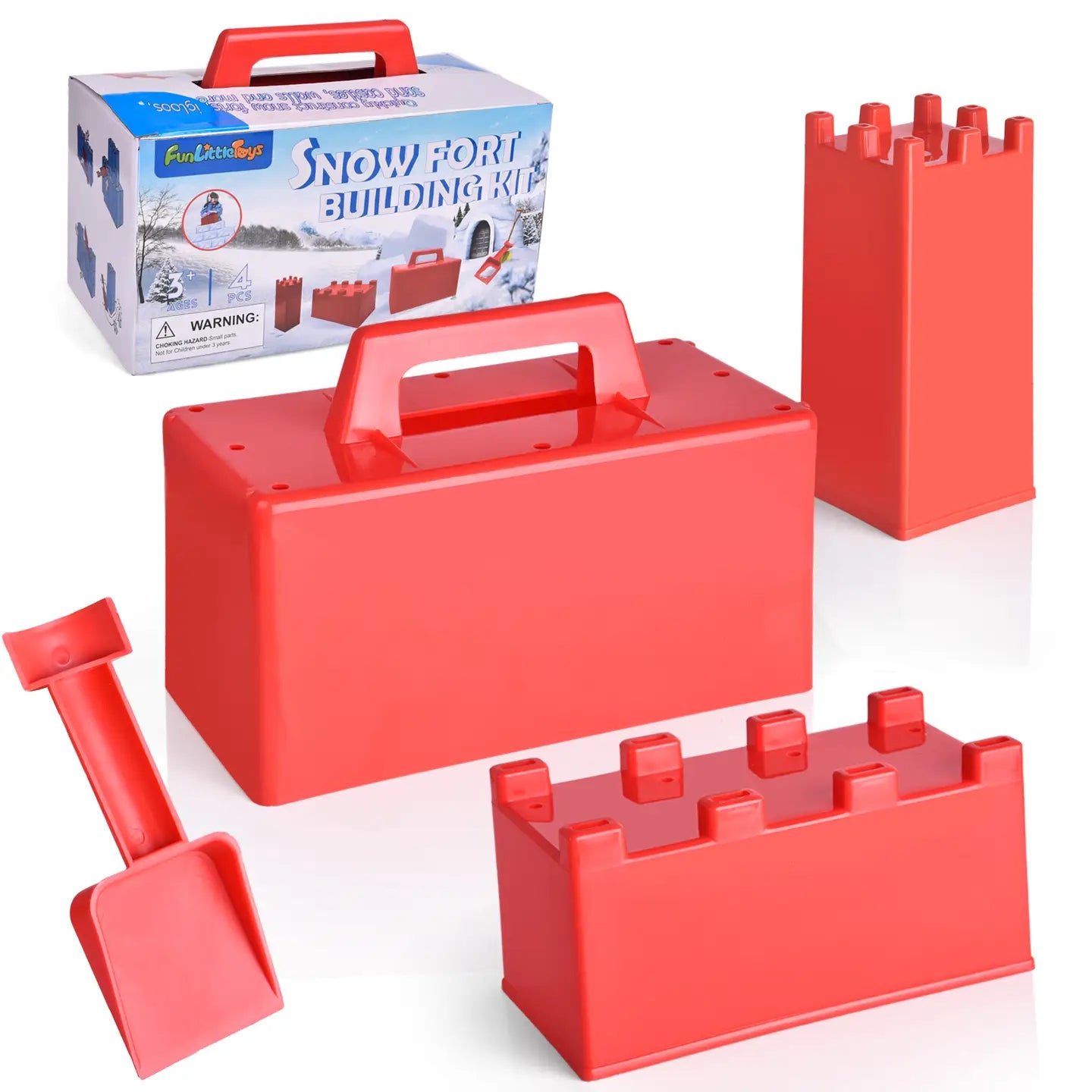 4 PC SNOW FORT BUILDING BLOCKS