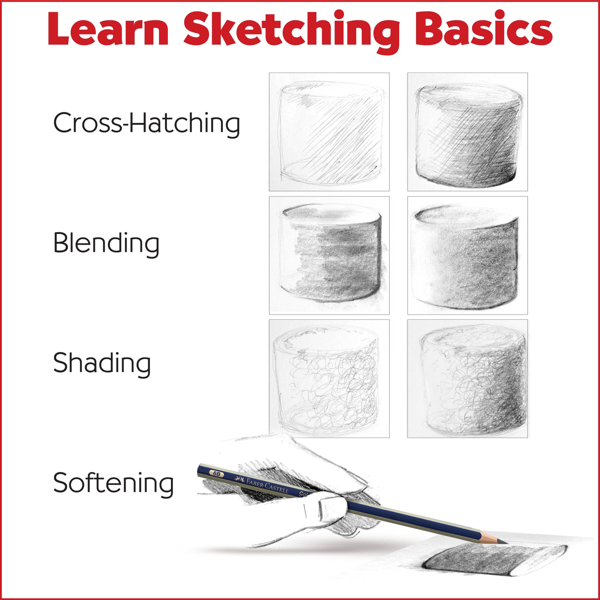 Learn Sketching Basics Beginner Art Set for Kids