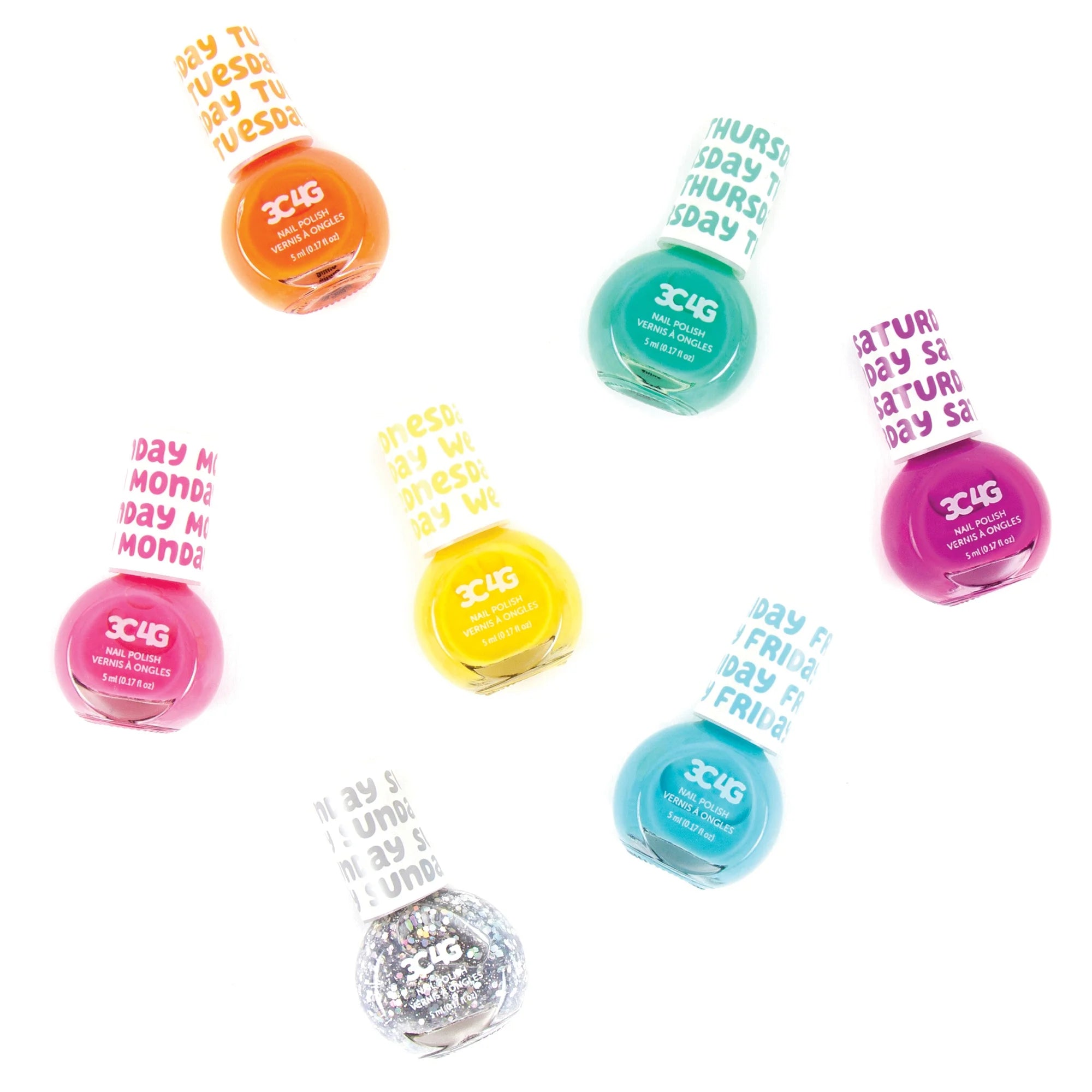 Rainbow Days Of The Week Nail Polish