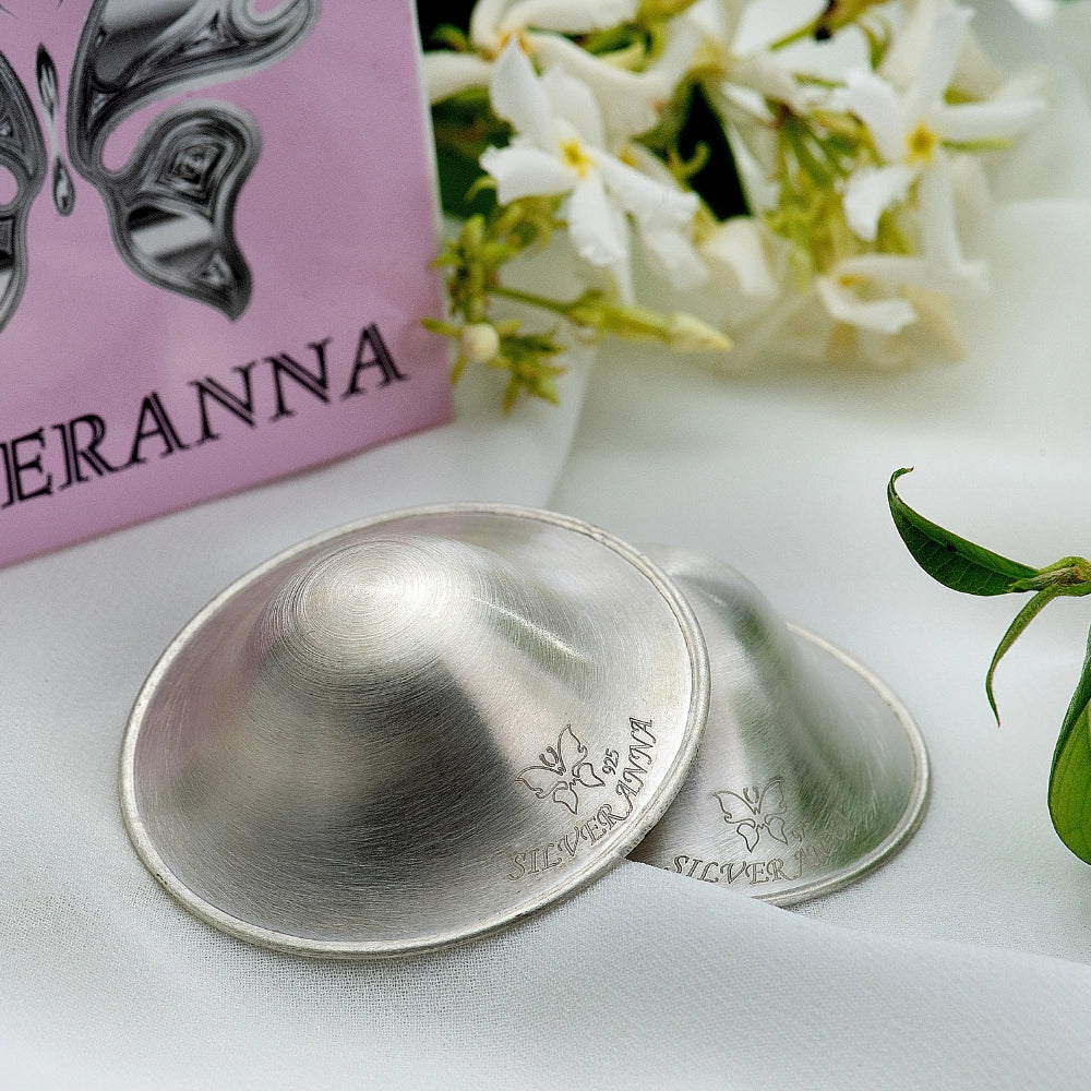 Silveranna 925 Silver Nipple Shields - Size Large