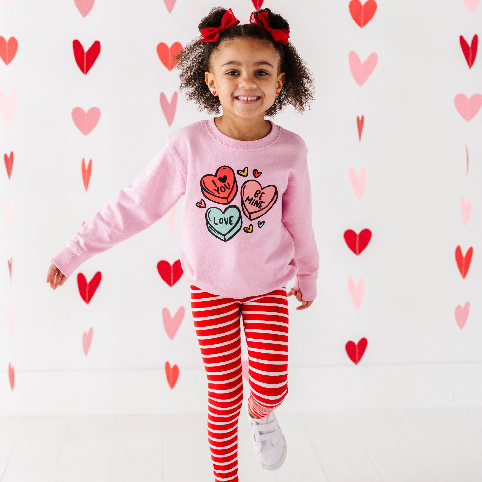 Candy Hearts Valentines Day Toddler Sweatshirt