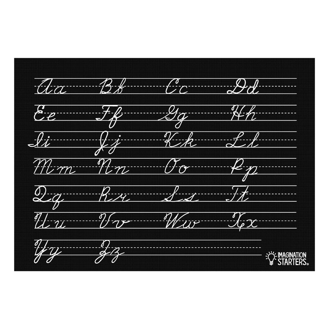 Chalkboard Placemat - Cursive Practice