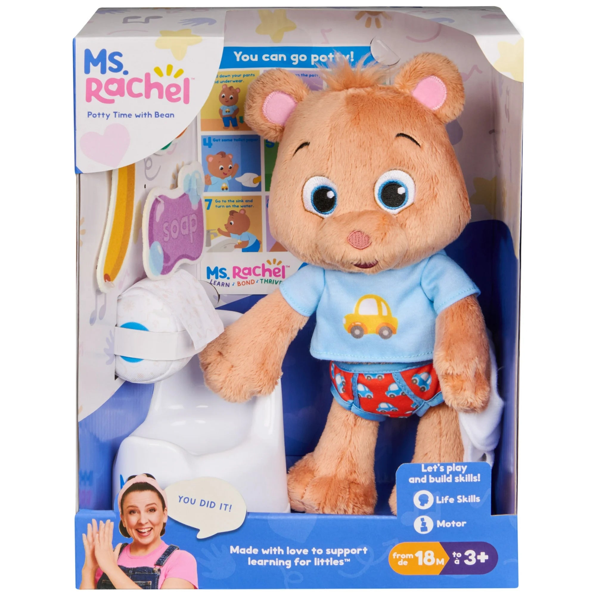 Ms. Rachel Potty Time with Bean Toy Set