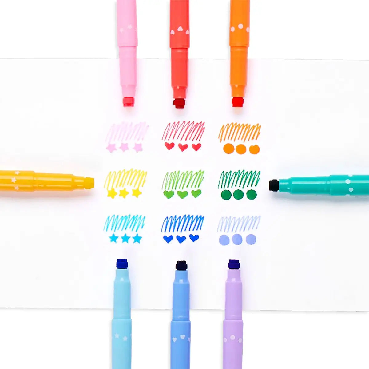 Confetti Stamp Double Ended Markers