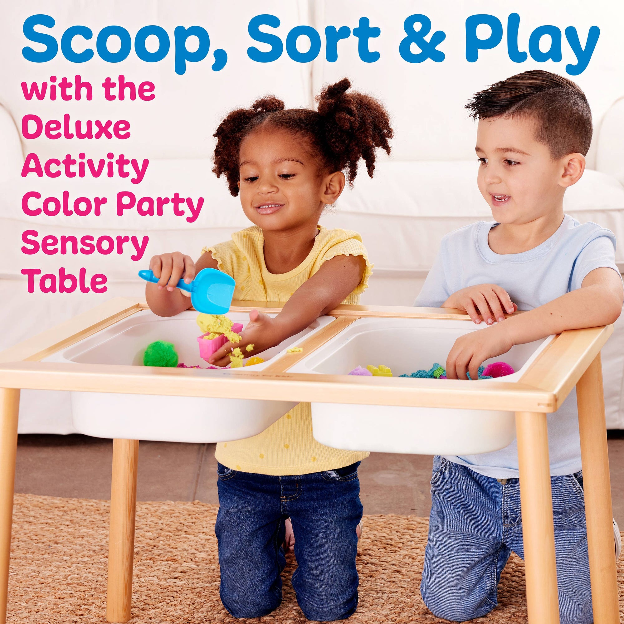 Sensory Table - Color Party Activity Table and Play Bin