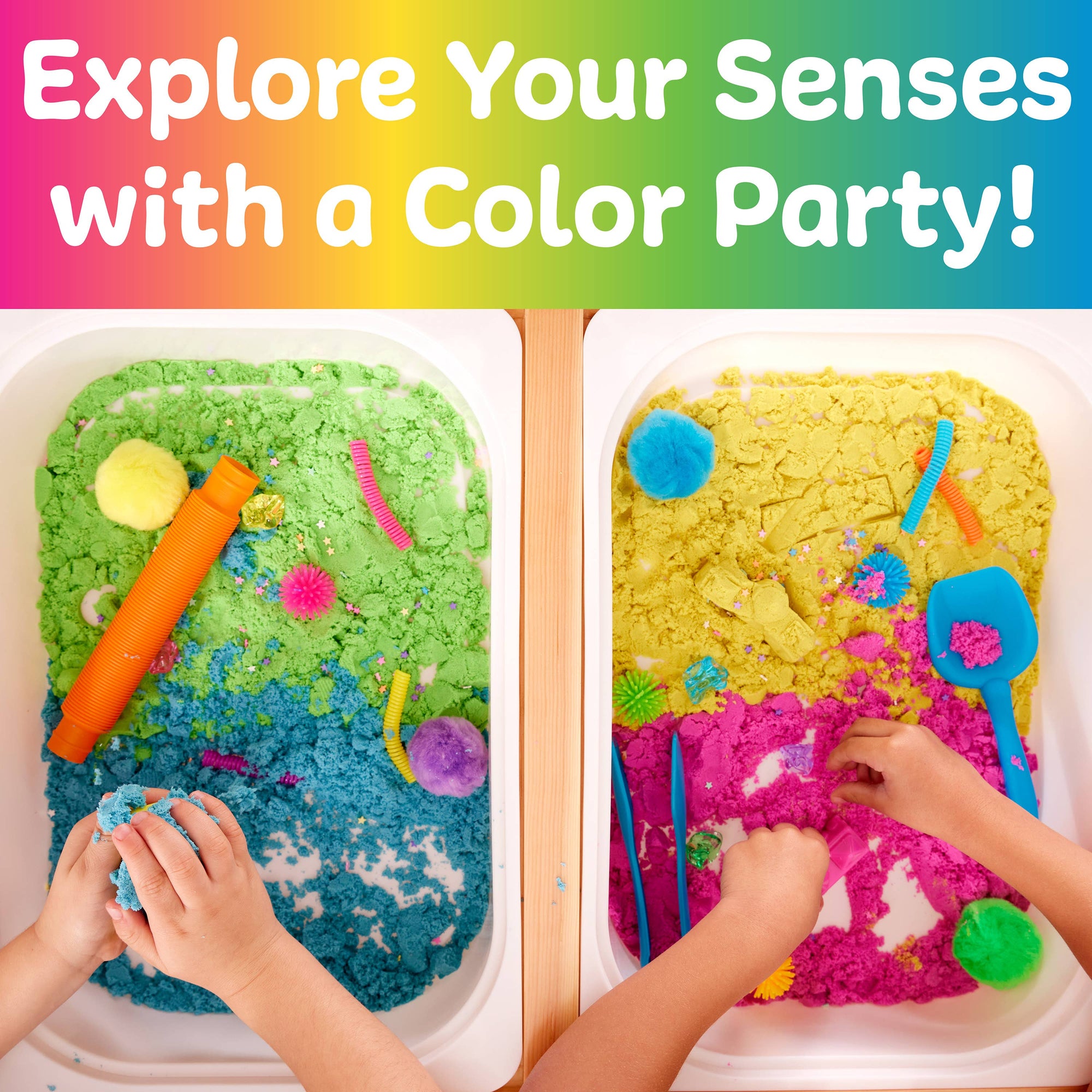 Sensory Table - Color Party Activity Table and Play Bin