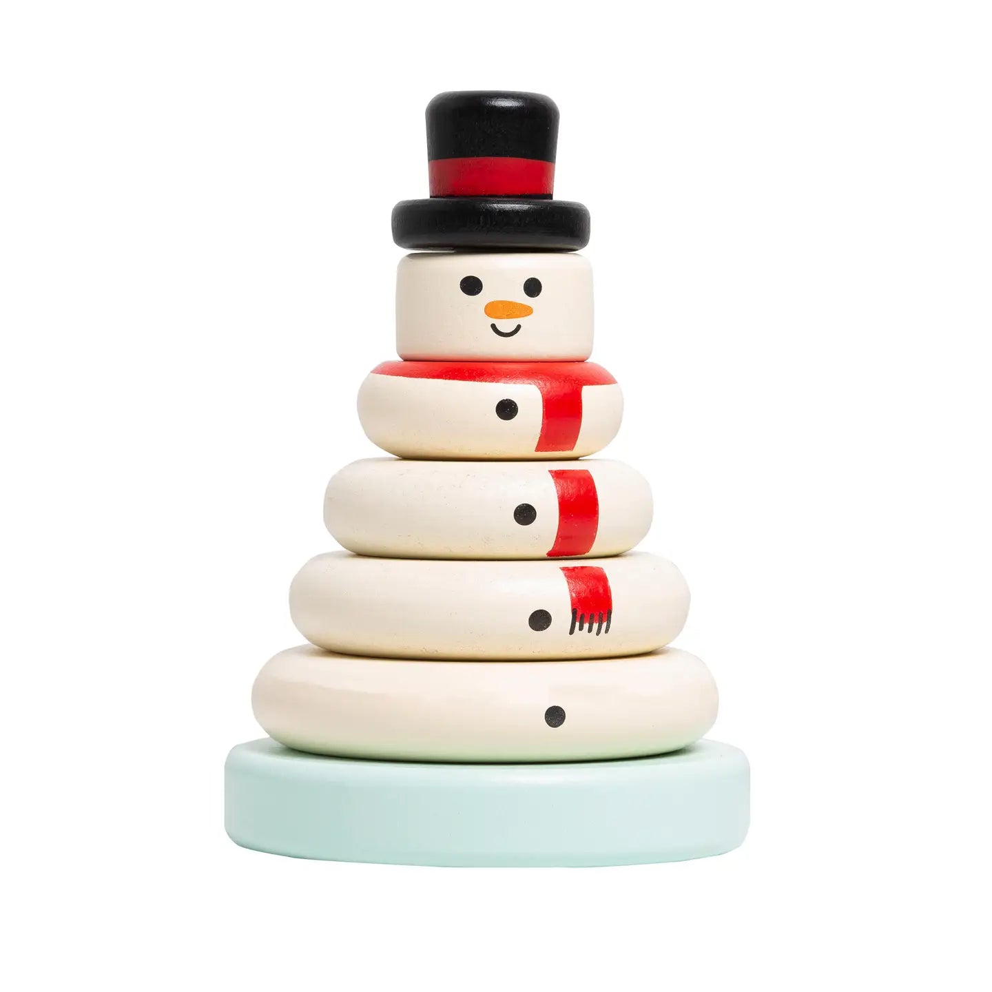 Wooden Snowman Stacking Toy